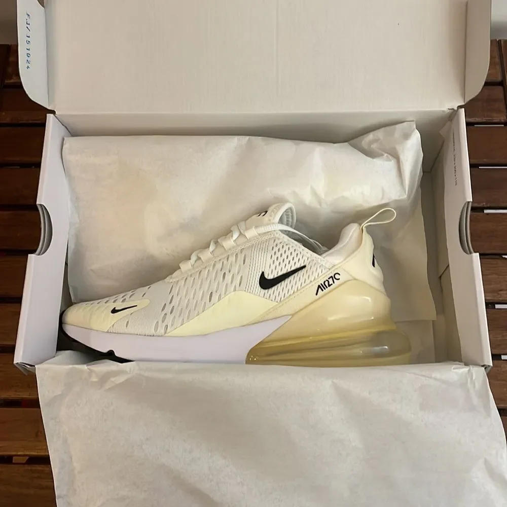 Nike Air Max 270 Sail/Coconut Milk USA Women Size 9.5/UK 7/EU 41(AH6789-124)